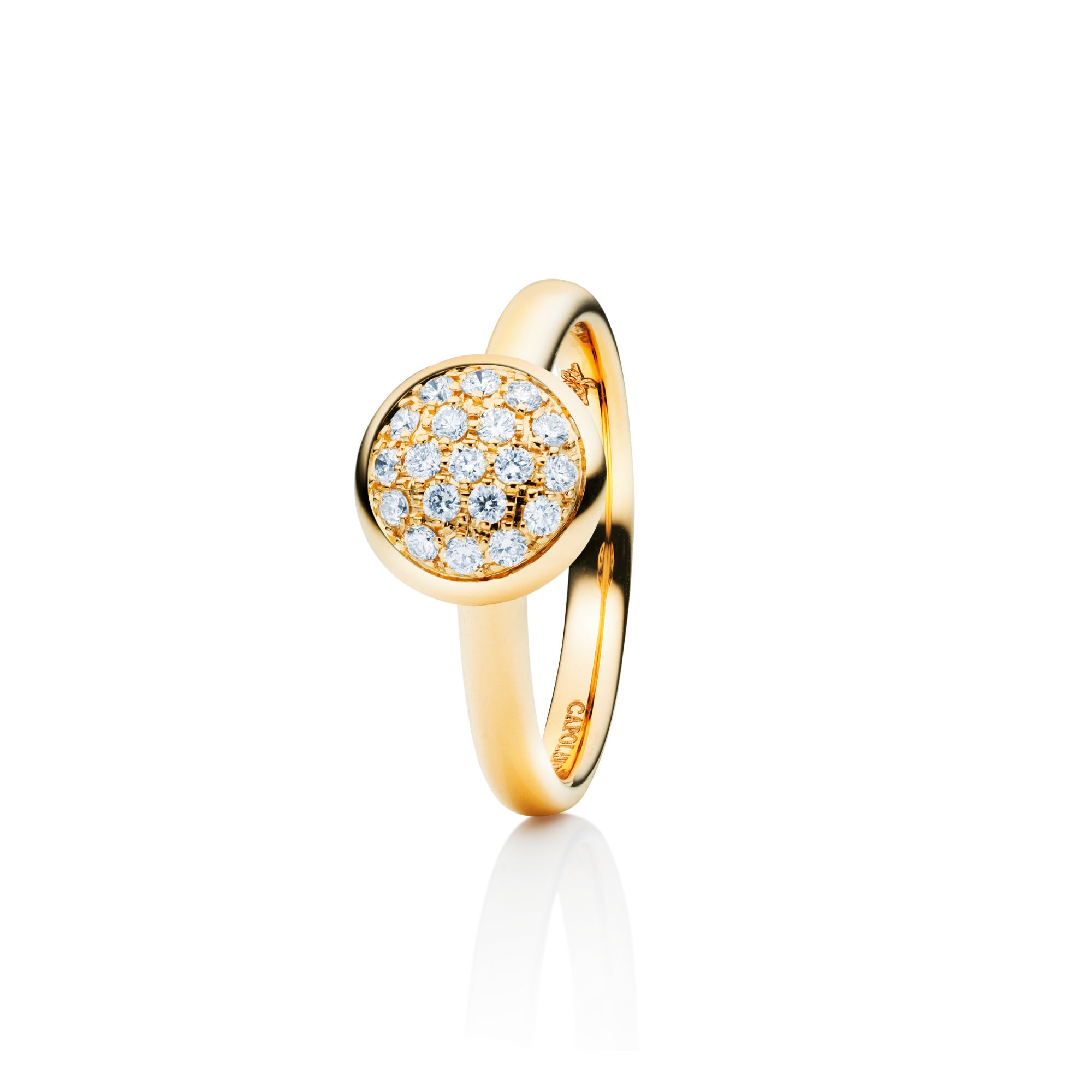 Capolavoro Ring Dolcini (RI7B02510-M) aus Gelbgold mit Diamant