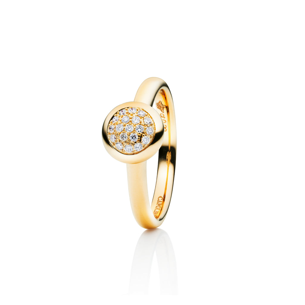 Capolavoro Ring Dolcini (RI7B02526-M) aus Gelbgold mit Diamant