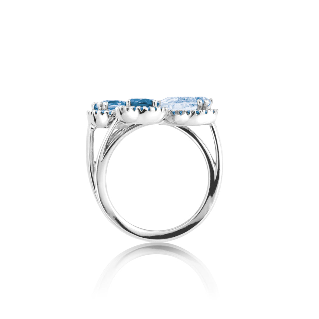 Capolavoro Ring Espressivio Highlight - RI8TAN02780.TOL.TOA (TOA) aus Weißgold mit Diamant, Tansanit und Topas