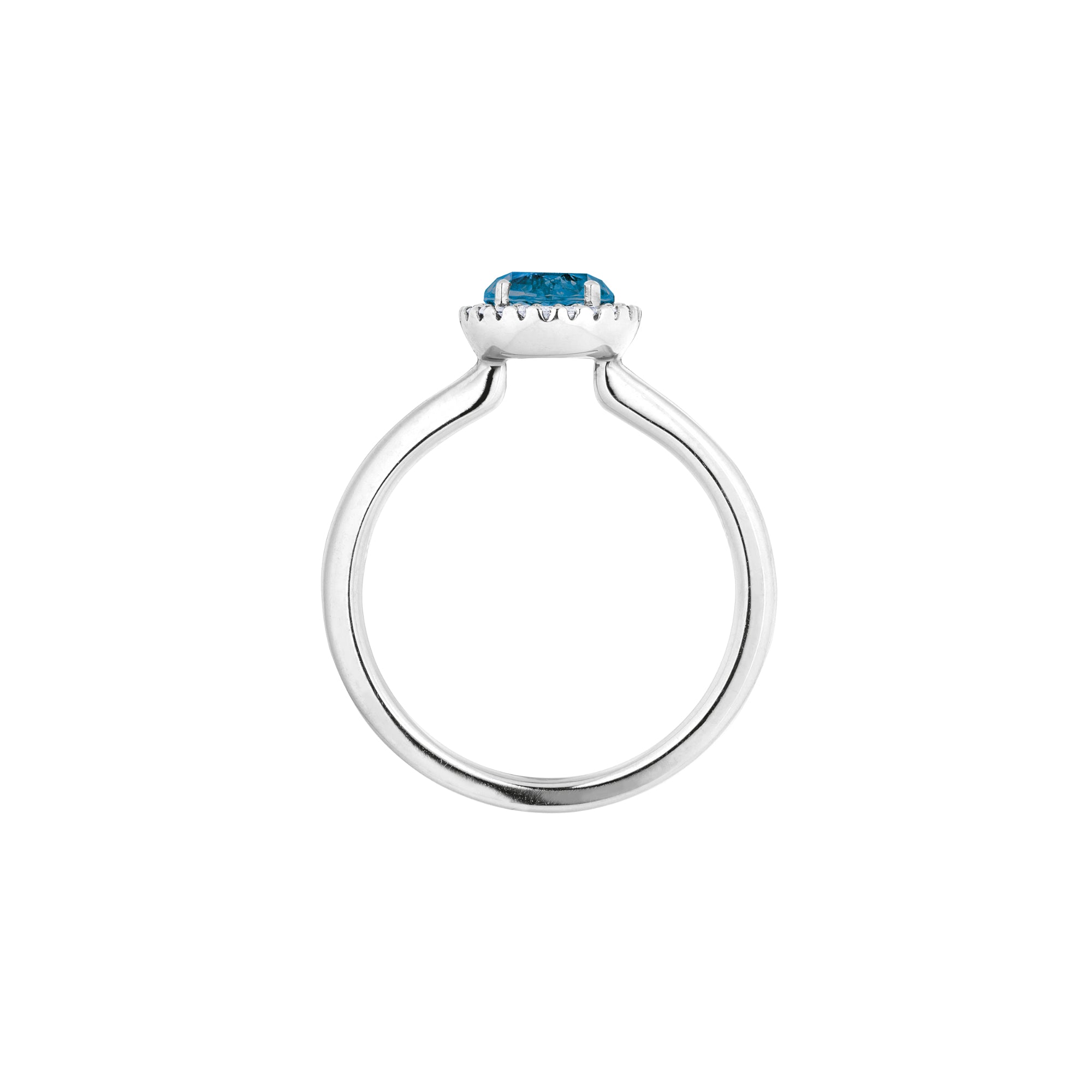 Capolavoro Ring Espressivo (RI8LT2395-M) aus Weißgold mit Diamant und Topas