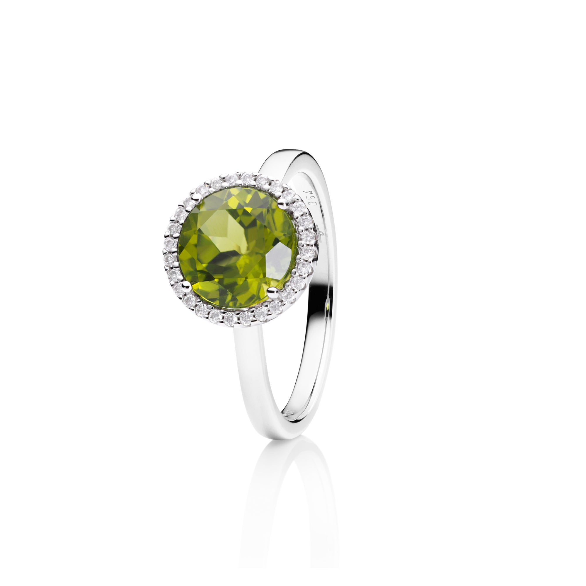 Capolavoro Ring Espressivo (RI8P02295-M) aus Weißgold mit Peridot