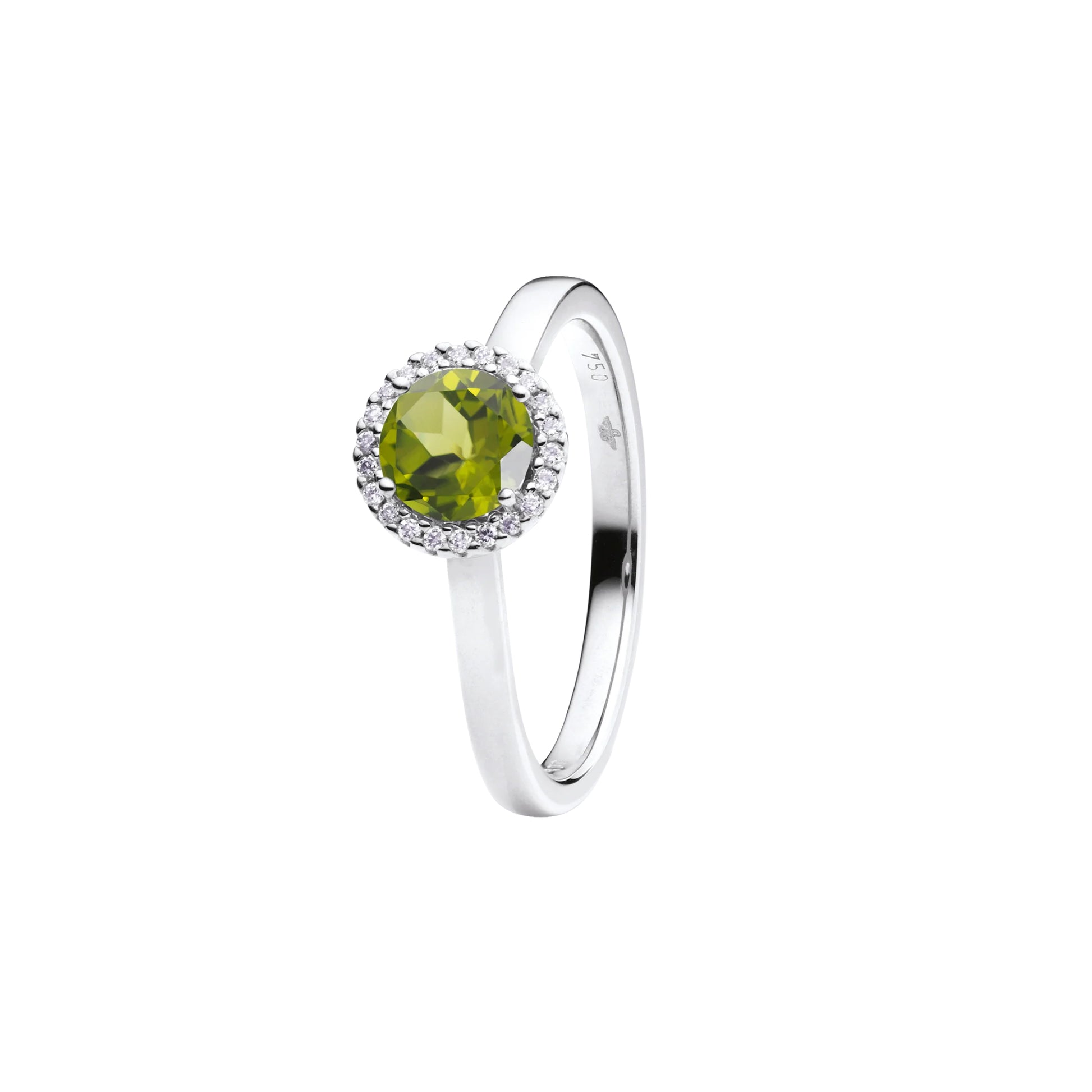 Ring Espressivo, Weißgold • Diamant • Peridot von Capolavoro (RI8P02395-M)