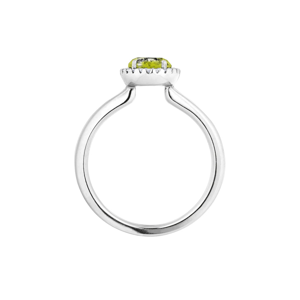 Capolavoro Ring Espressivo (RI8P02395-M) aus Weißgold mit Diamant und Peridot
