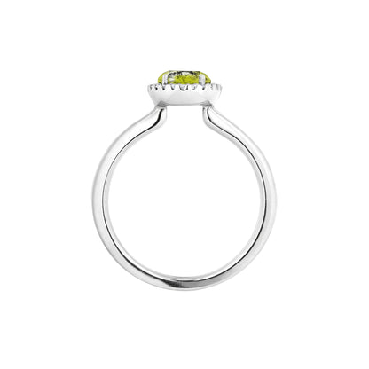 Ring Espressivo, Weißgold • Diamant • Peridot von Capolavoro (RI8P02395-M)