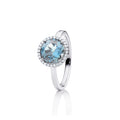 Capolavoro Ring Espressivo (RI8T02295-M) aus Weißgold mit Diamant und Topas