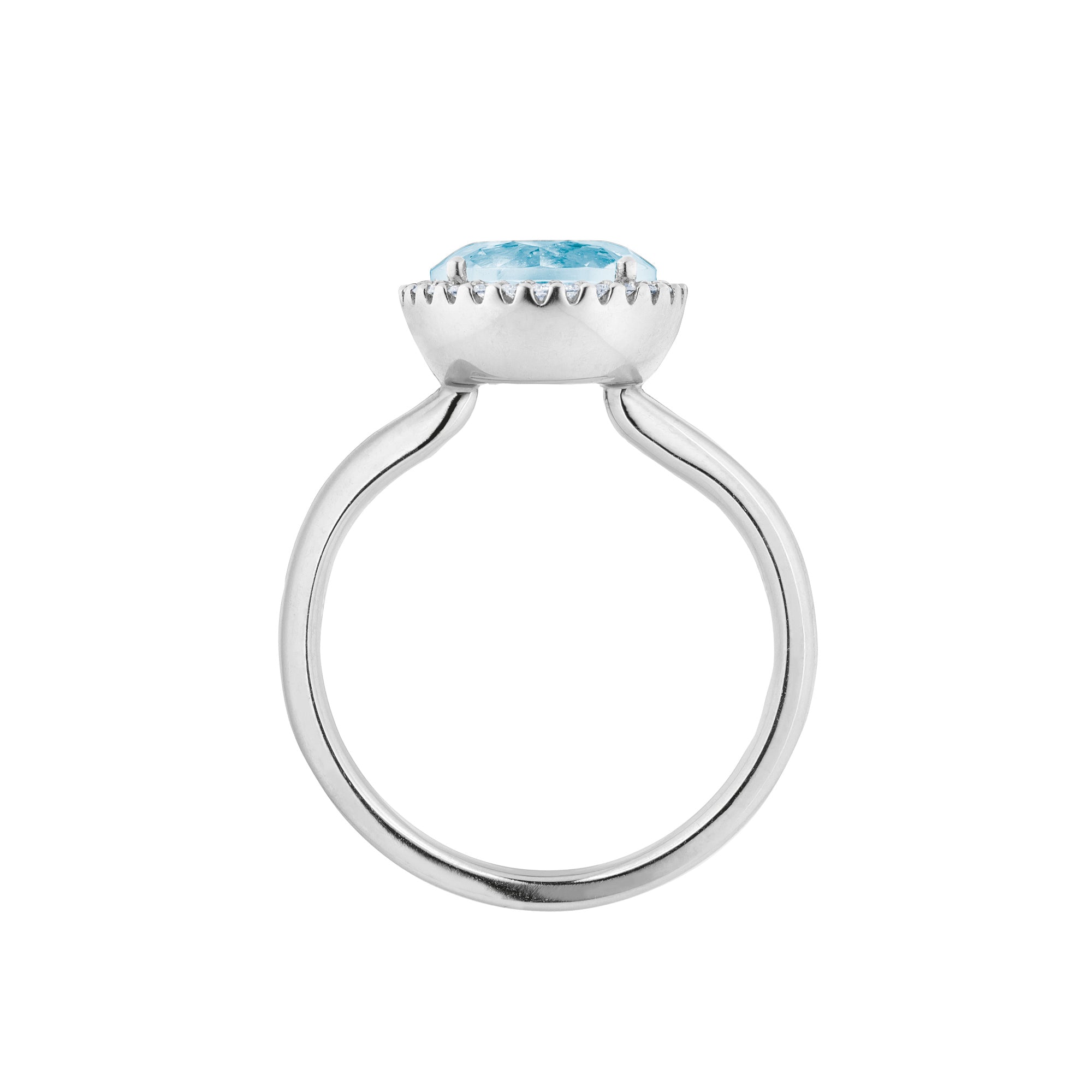Capolavoro Ring Espressivo (RI8T02295-M) aus Weißgold mit Diamant und Topas