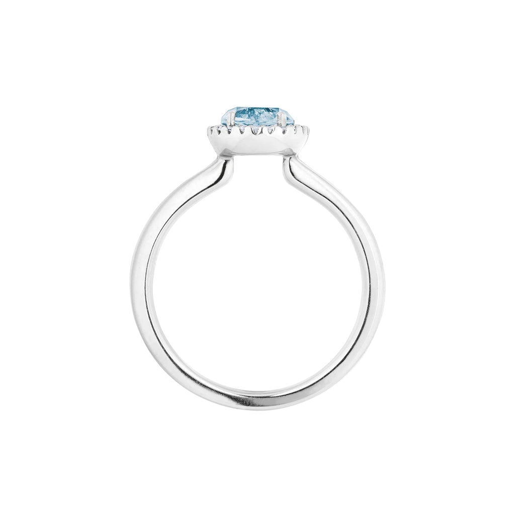 Capolavoro Ring Espressivo (RI8T02395) aus Weißgold mit Diamant und Topas
