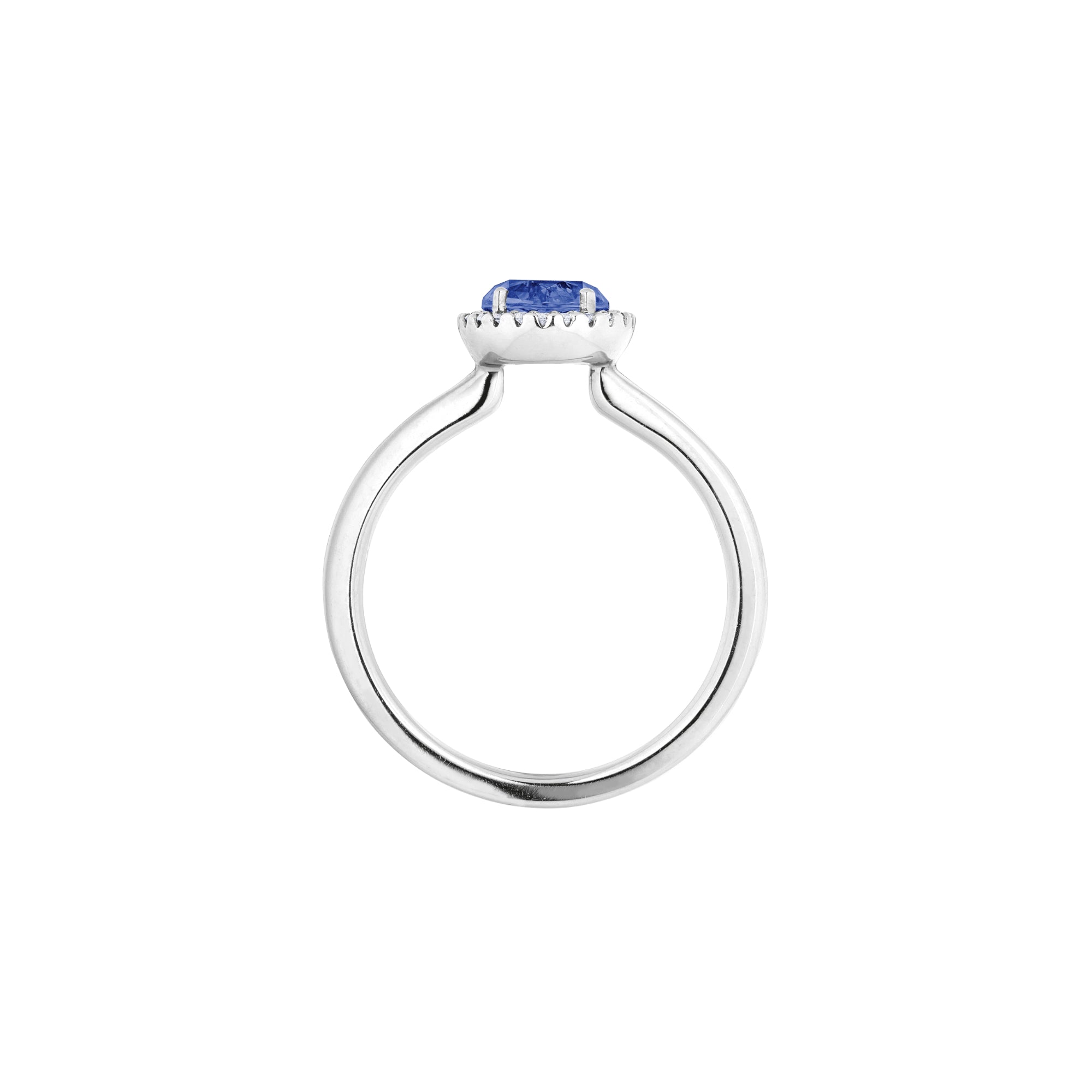 Capolavoro Ring Espressivo (RI8TAN02395-M) aus Weißgold mit Diamant und Tansanit