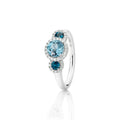 Capolavoro Ring Espressivo - RI8TOA02658.TOL (TOL) aus Weißgold mit Diamant und Topas