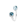 Capolavoro Ring Espressivo - RI8TOA02783.TOL (TOL) aus Weißgold mit Diamant und Topas