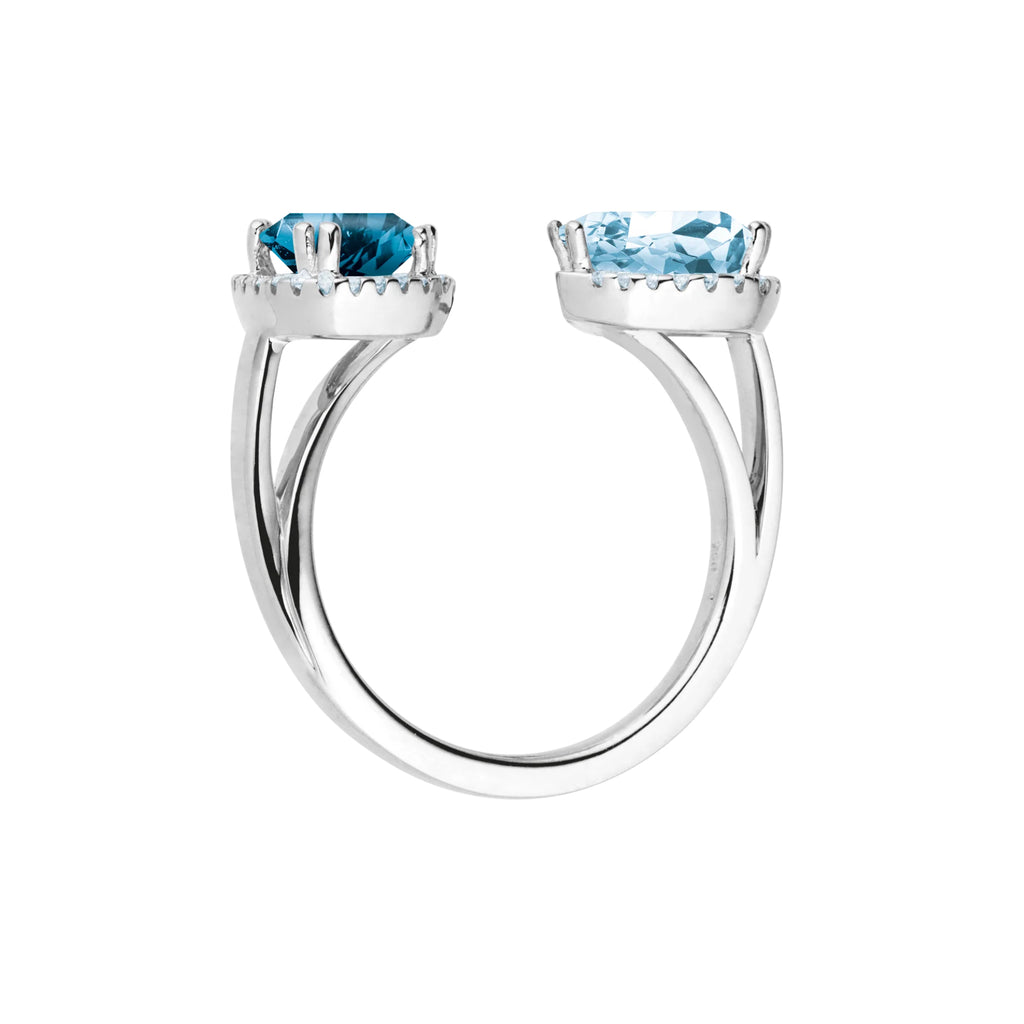 Capolavoro Ring Espressivo - RI8TOA02783.TOL (TOL) aus Weißgold mit Diamant und Topas