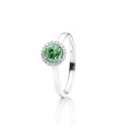 Capolavoro Ring Espressivo (RI8TUG02395-M) aus Weißgold mit Diamant und Turmalin