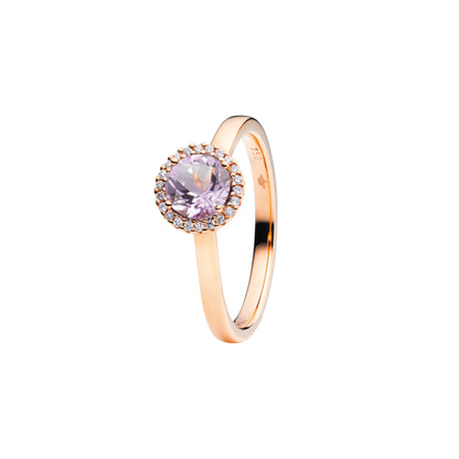 Ring Espressivo, Roségold • Amethyst • Diamant von Capolavoro (RI9AMF02395-M)