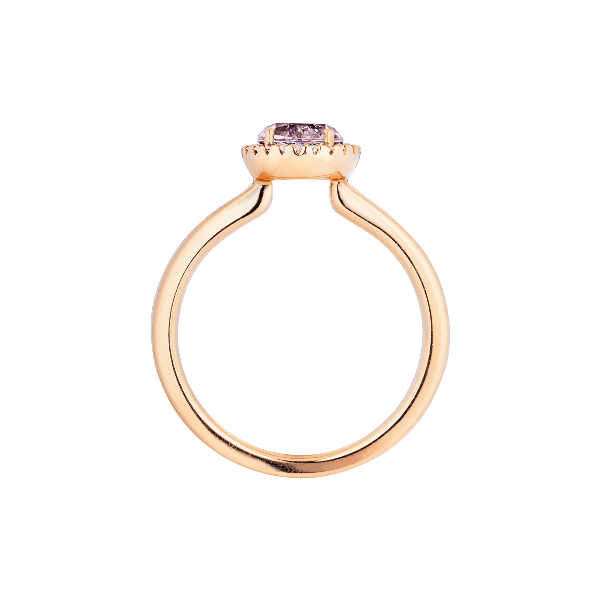 Capolavoro Ring Espressivo (RI9AMF02395-M) aus Roségold mit Amethyst und Diamant
