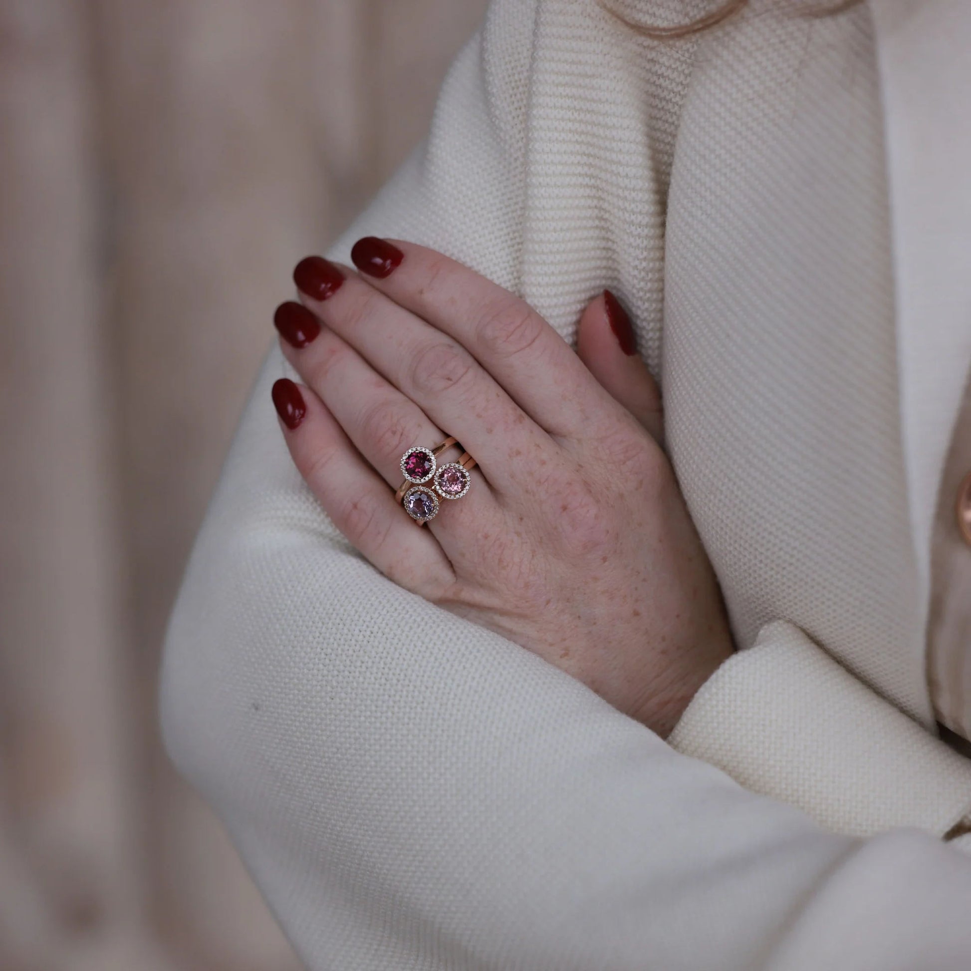 Ring Espressivo, Roségold • Amethyst • Diamant von Capolavoro (RI9AMF02395-M)