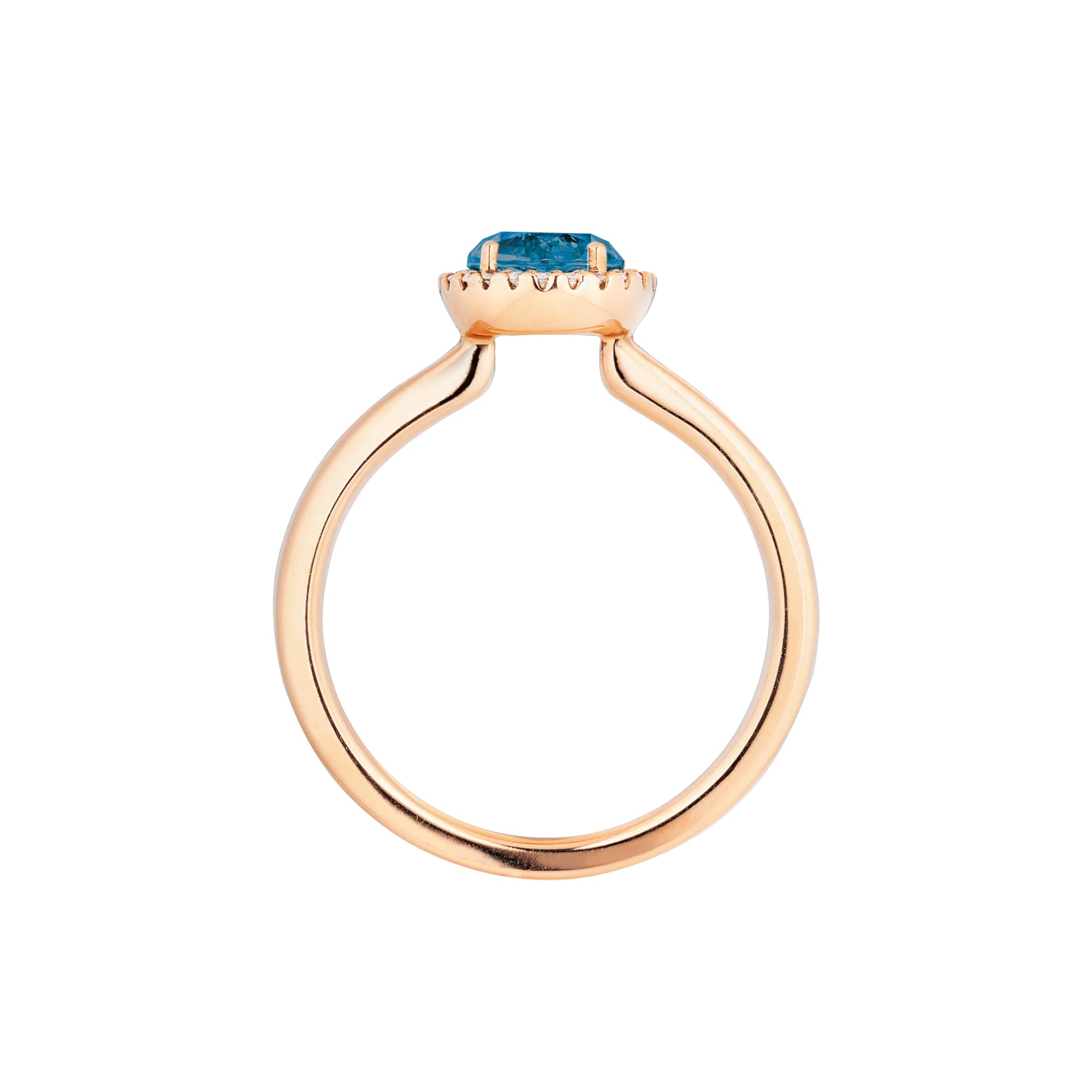 Capolavoro Ring Espressivo (RI9LT2395) aus Roségold mit Diamant und Topas
