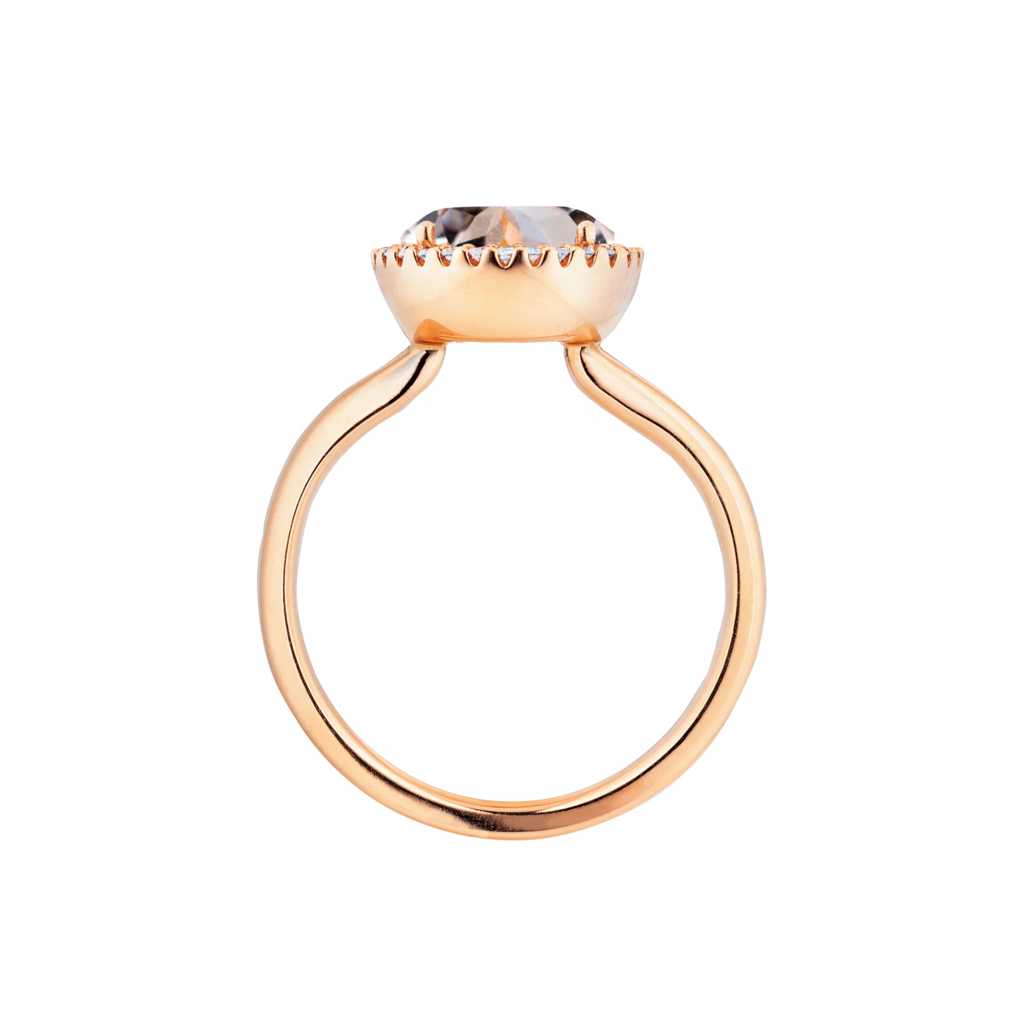 Capolavoro Ring Espressivo (RI9MOG02295) aus Roségold mit Diamant und Morganit