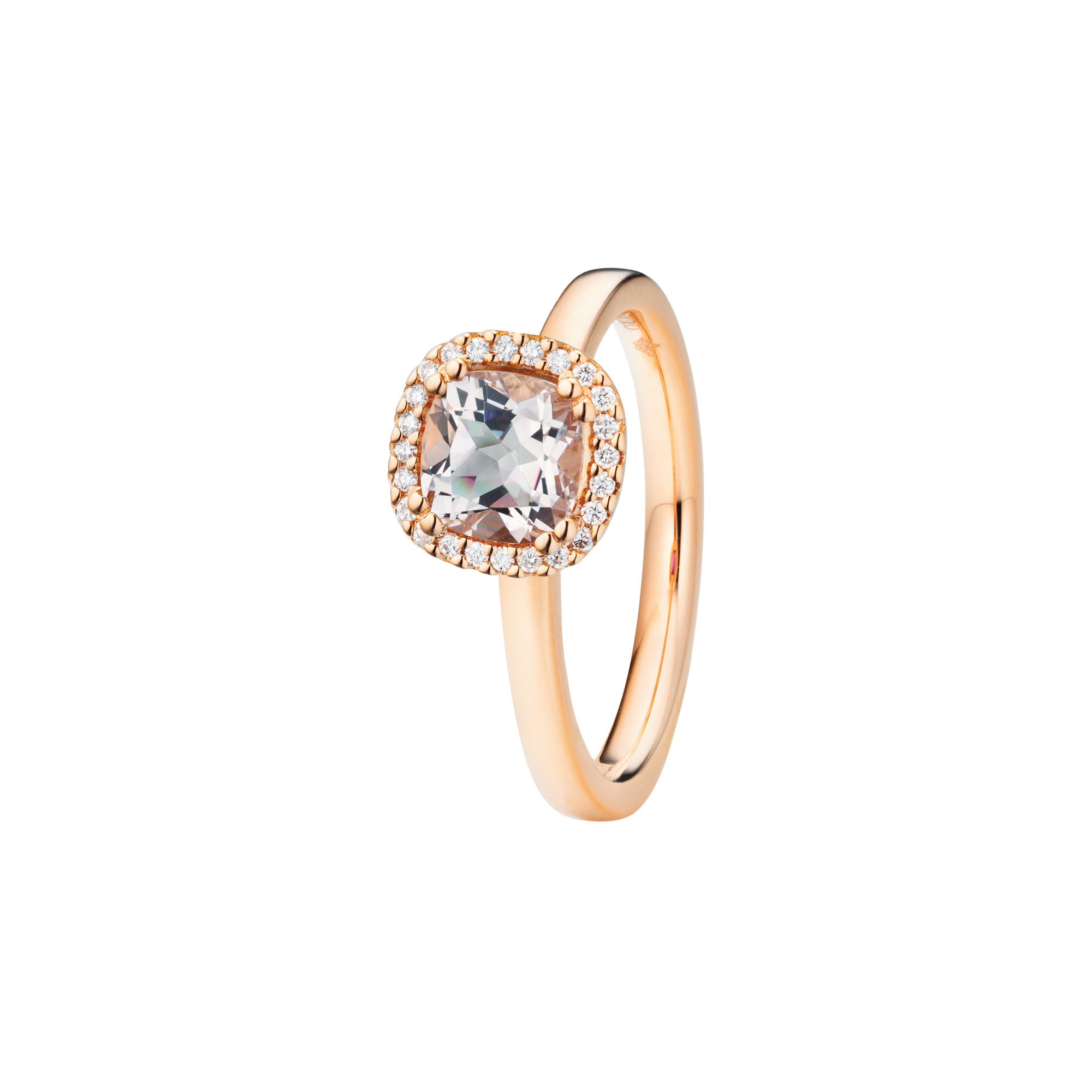 Capolavoro Ring Espressivo (RI9MOG02656) aus Roségold mit Diamant und Morganit