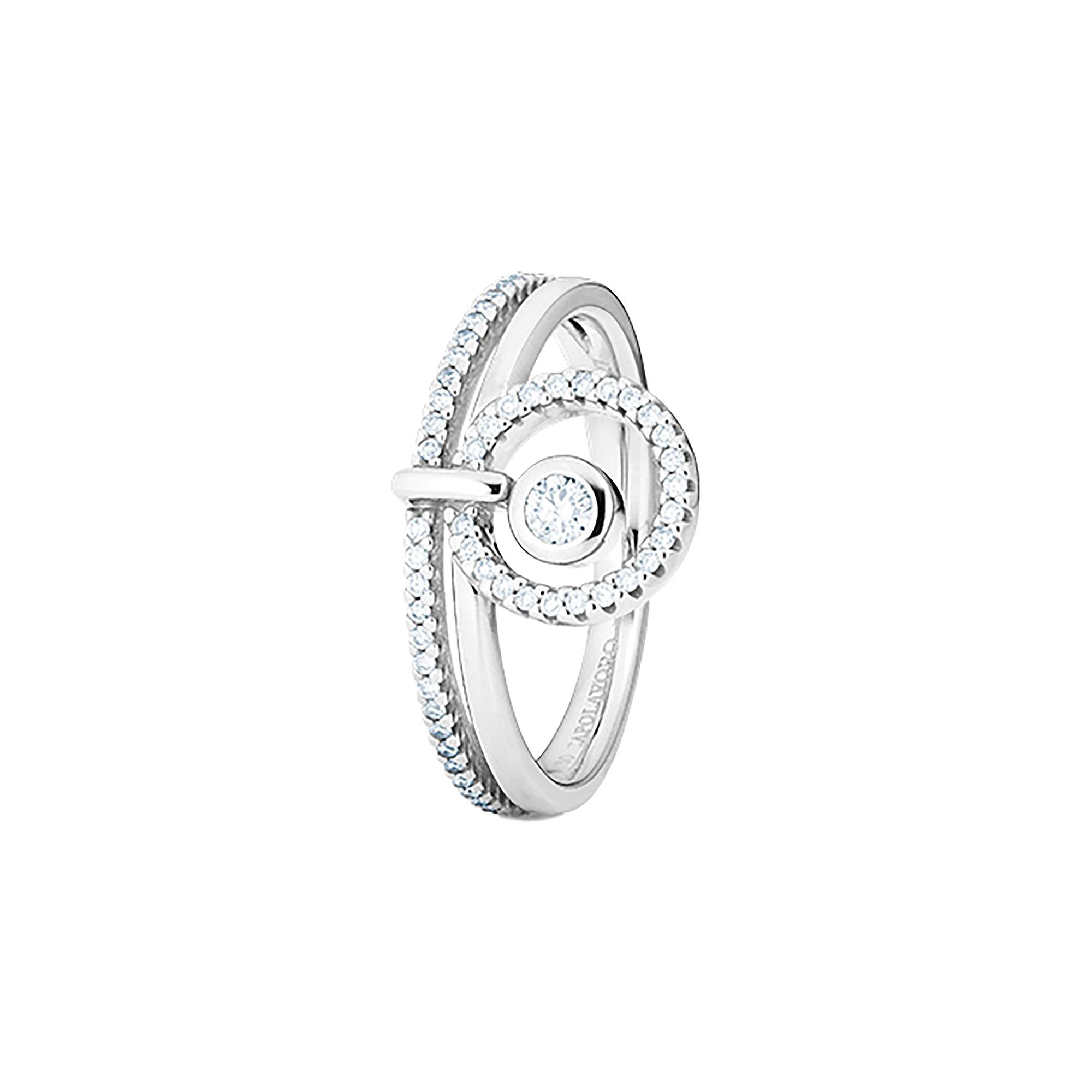 Capolavoro Ring Glam Motion (RI8BRW02714) aus Weißgold mit Diamant