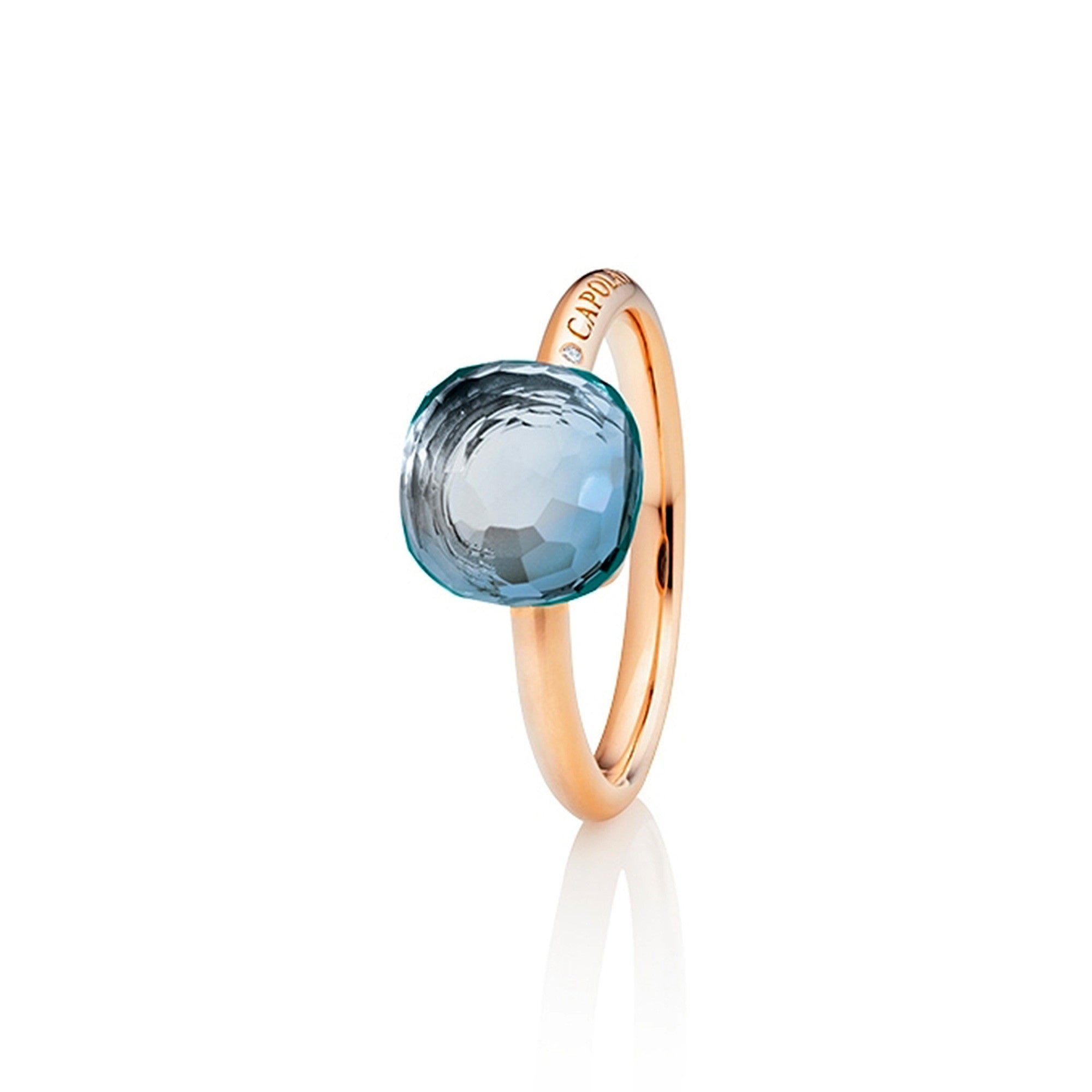 Capolavoro Ring Happy Holi - RI9TOA02696.FAC (FAC) aus Roségold mit Diamant und Topas