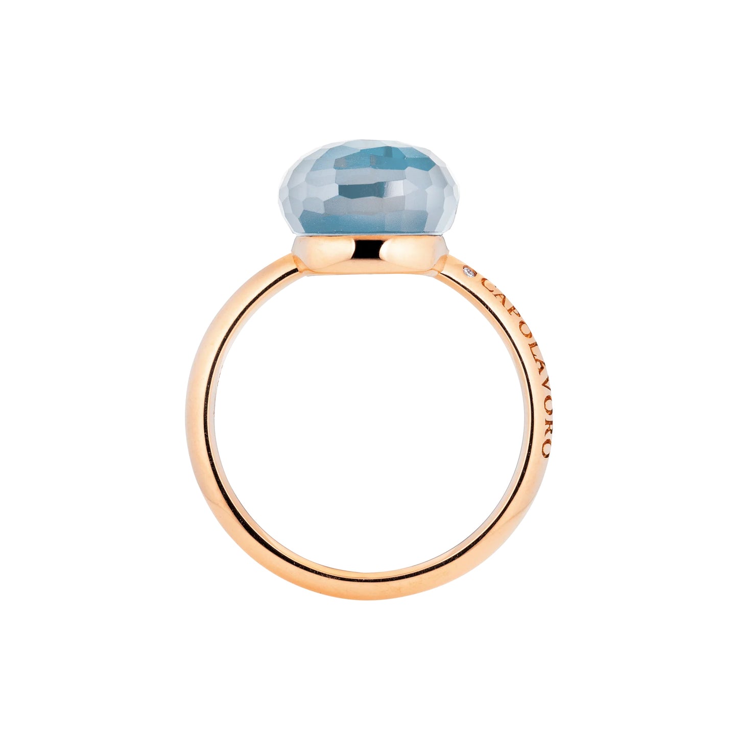 Ring Happy Holi, Roségold • Diamant • Topas von Capolavoro (RI9TOA02716.FAC)