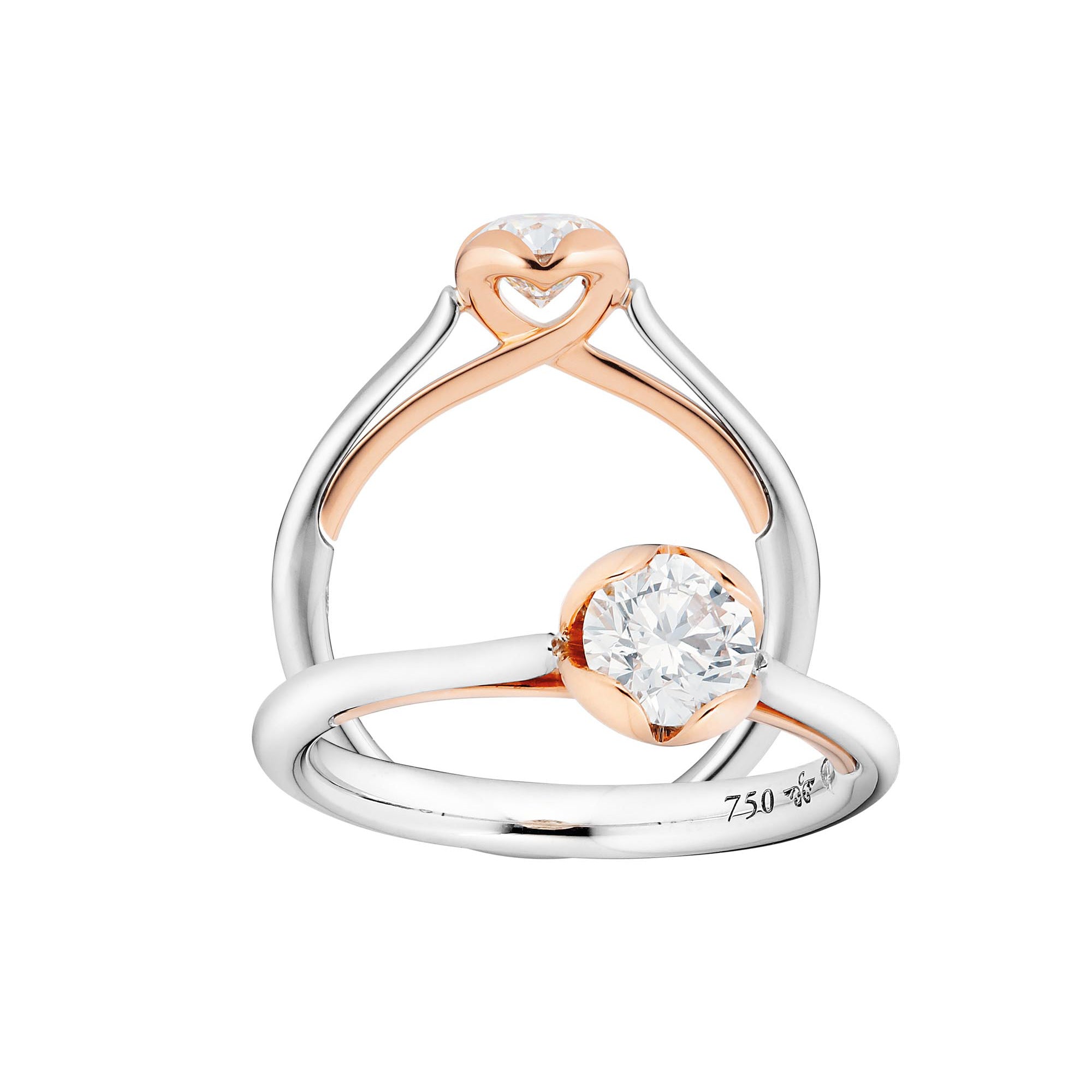 Capolavoro Ring Infinite Love - RI8B05072.0.25TW (25TW-VS) aus Bicolor-Gold mit Diamant