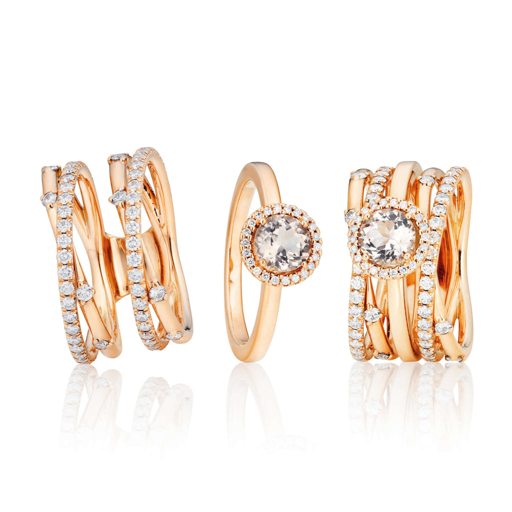 Capolavoro Ring Jaquet (RI9BRW02724) aus Roségold mit Diamant