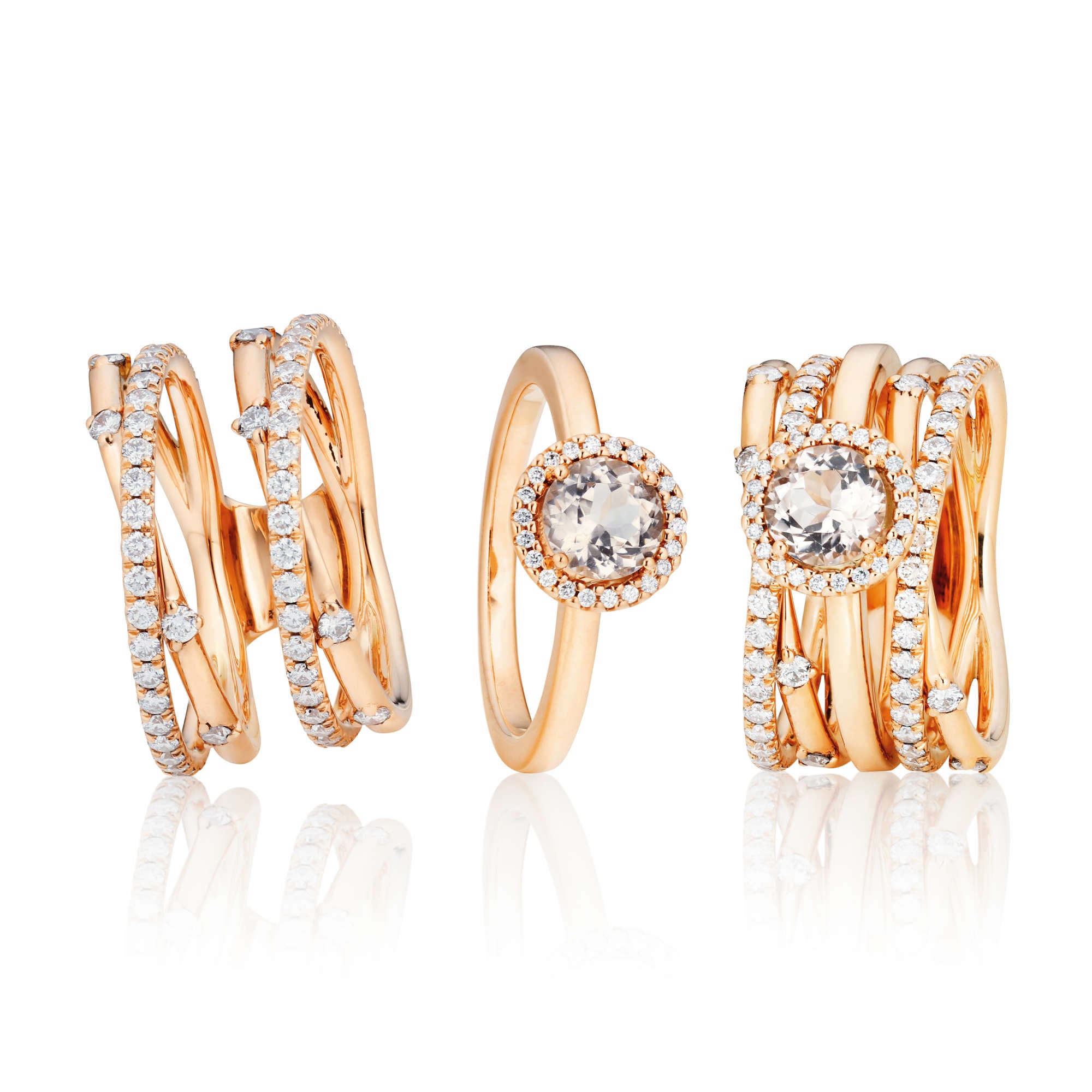 Capolavoro Ring Jaquet (RI9BRW02724) aus Roségold mit Diamant