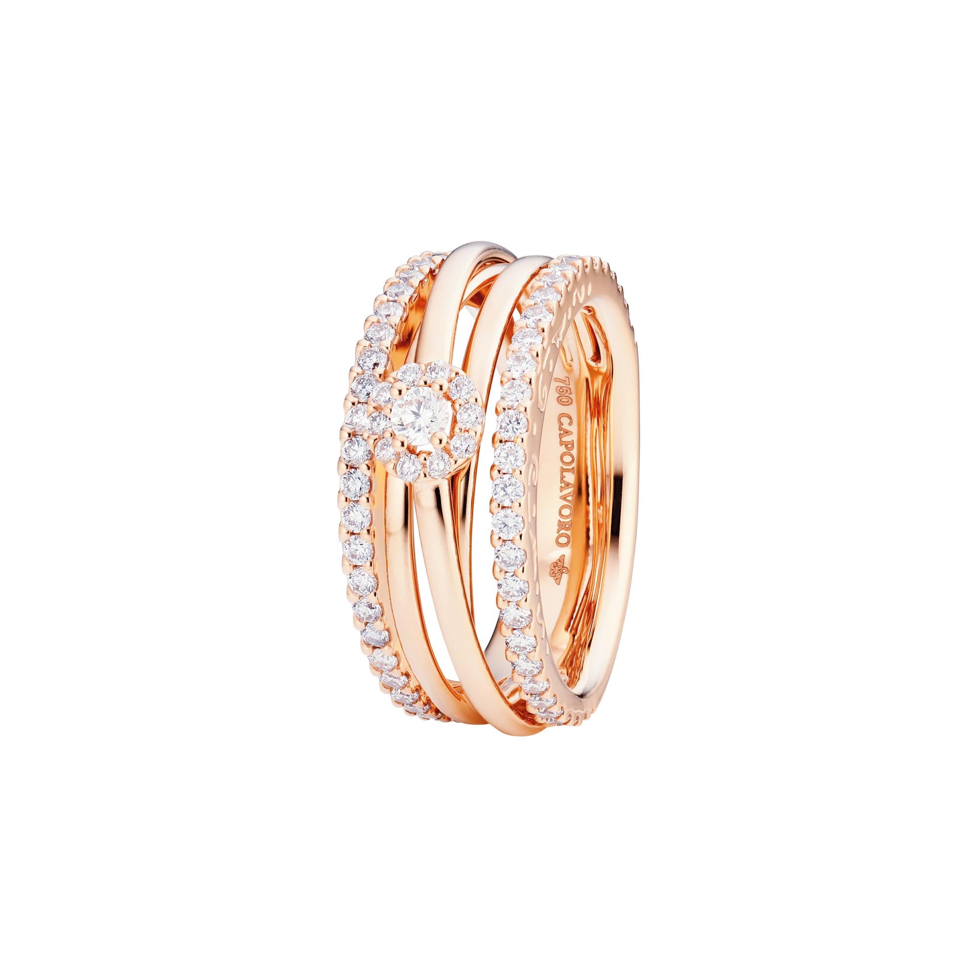 Capolavoro Ring Magnifico (RI9BRW02719) aus Roségold mit Diamant