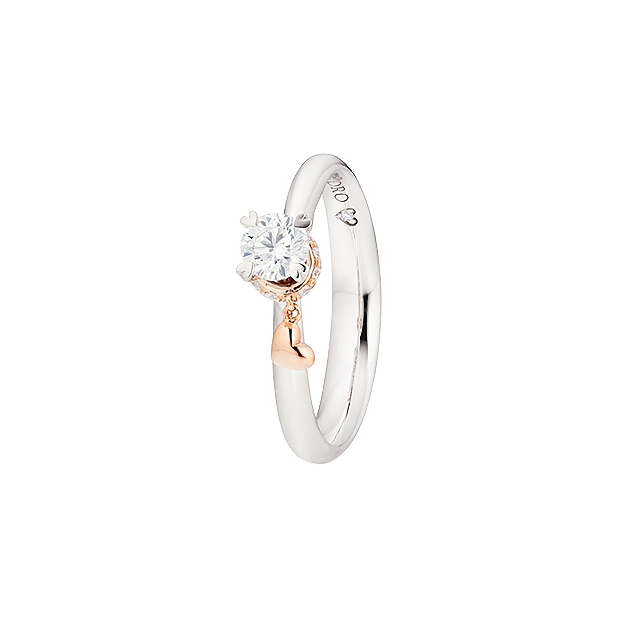 Capolavoro Ring My little Heart - RI8B02723.0.30TW (30TW-SI-GIA) aus Bicolor-Gold mit Diamant