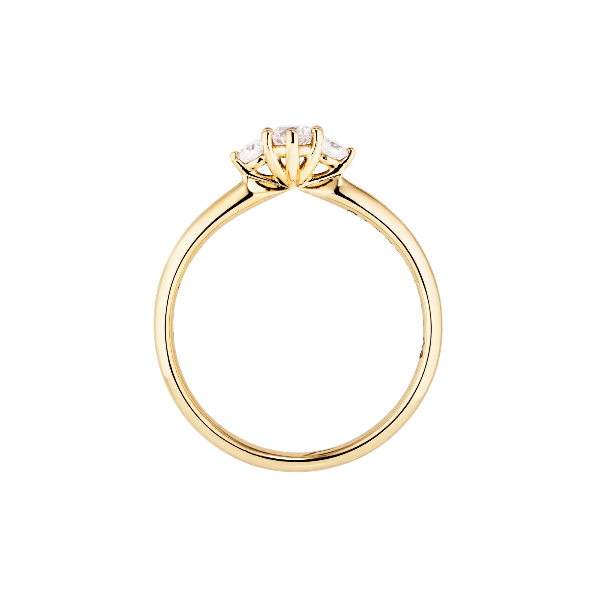 Capolavoro Ring Princess - RI7BRW02782.0.20TW (20TW-SI) aus Gelbgold mit Diamant