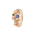 Capolavoro Ring Prosecco Bunt - RI9SMC02756.RAINBOW (RAINBOW) aus Roségold mit Saphir und Tsavorit