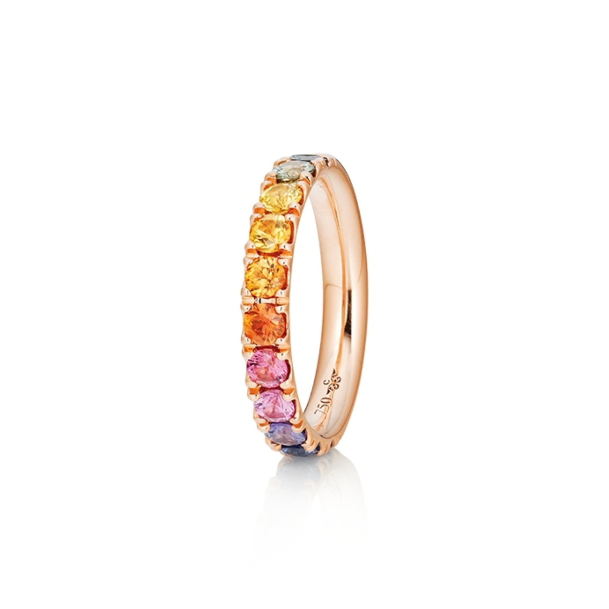 Capolavoro Ring Rainbow - RI9SMC02730.RAINBOW (RAINBOW) aus Roségold mit Saphir