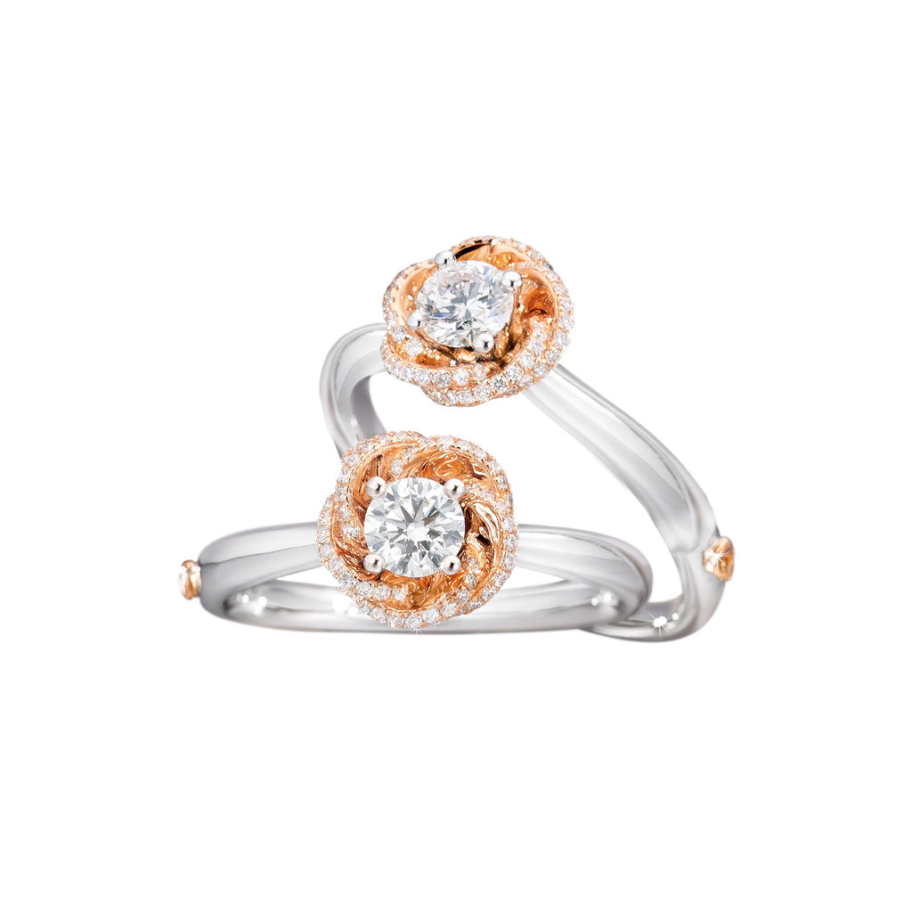 Capolavoro Ring Rose Dream - RI8BRW08011.0.33TW (33TW-VS-M) aus Weißgold mit Diamant