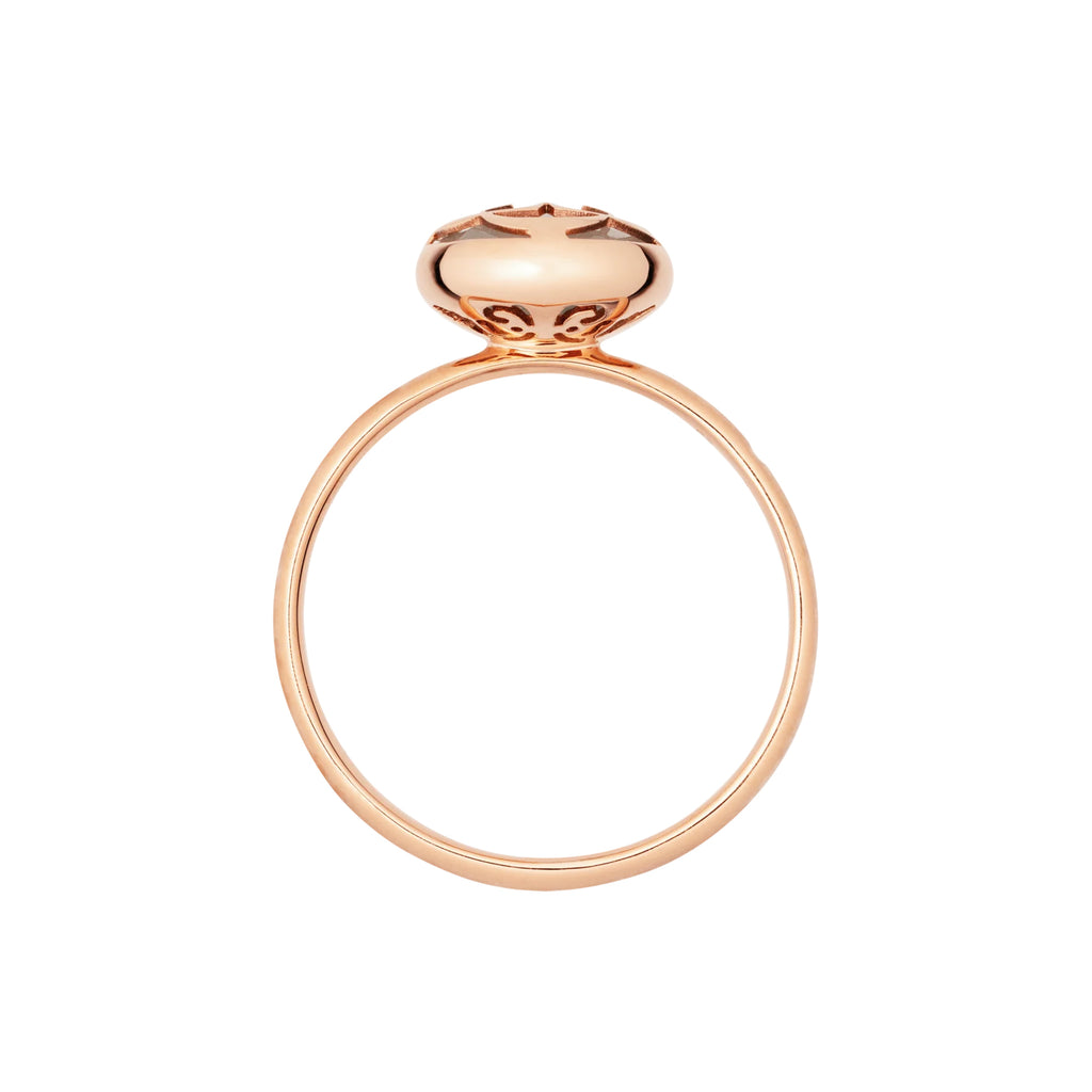 Capolavoro Ring Rose - RI9ACG02802.BEK (BEK) aus Roségold mit Achat und Diamant