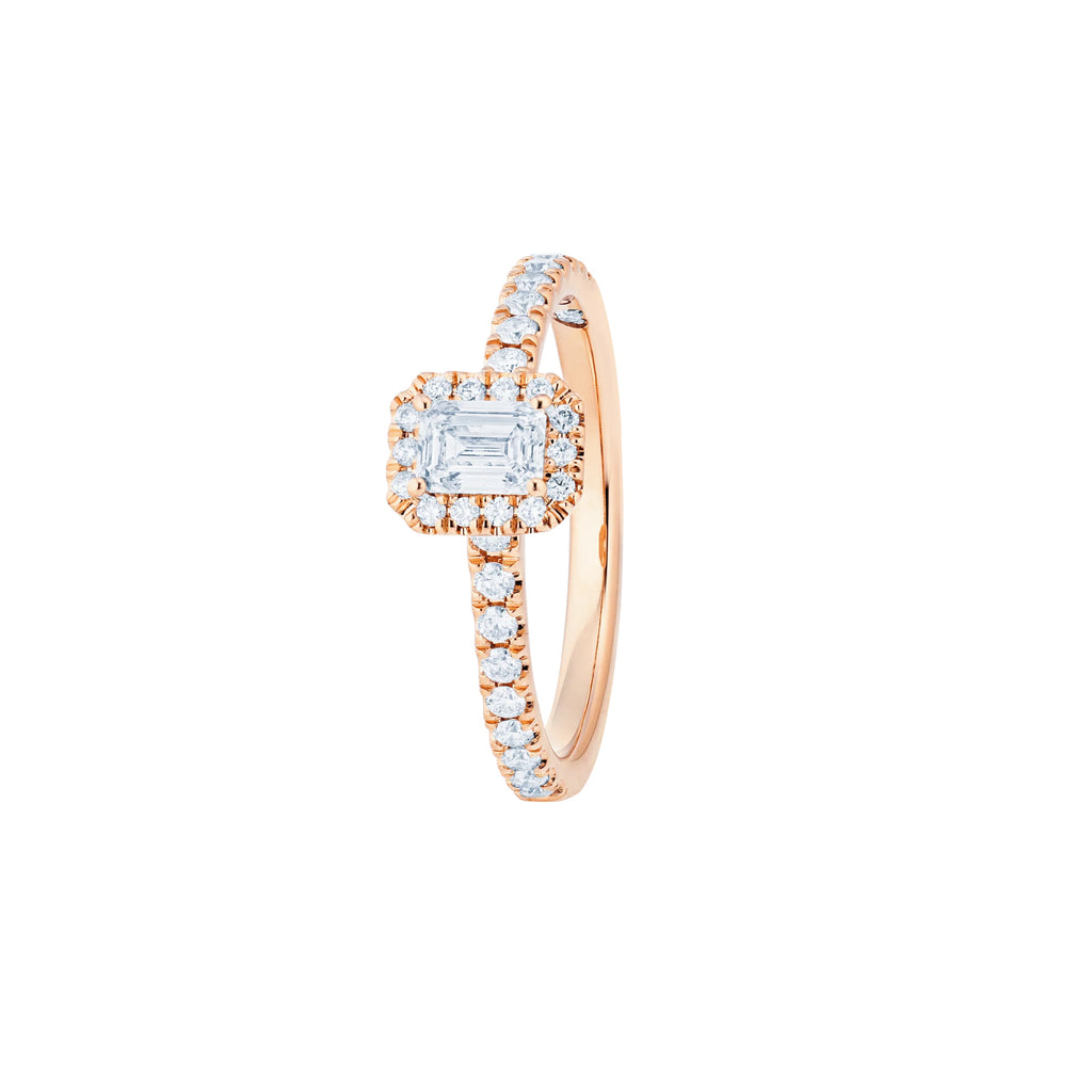 Capolavoro Ring Shades of Love - RI9BRW02748.0.30TW (30TW-SI-GIA) aus Roségold mit Diamant und Smaragd