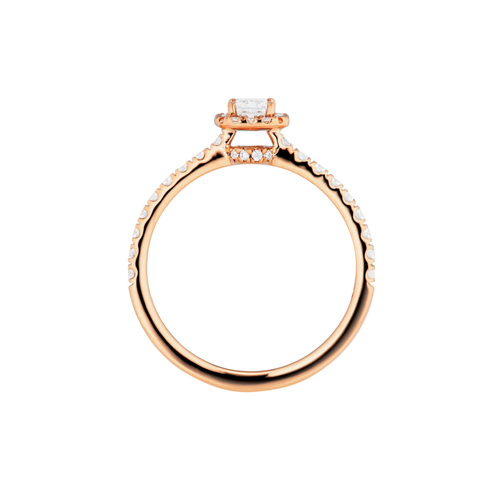 Capolavoro Ring Shades of Love - RI9BRW02748.0.30TW (30TW-SI-GIA) aus Roségold mit Diamant und Smaragd