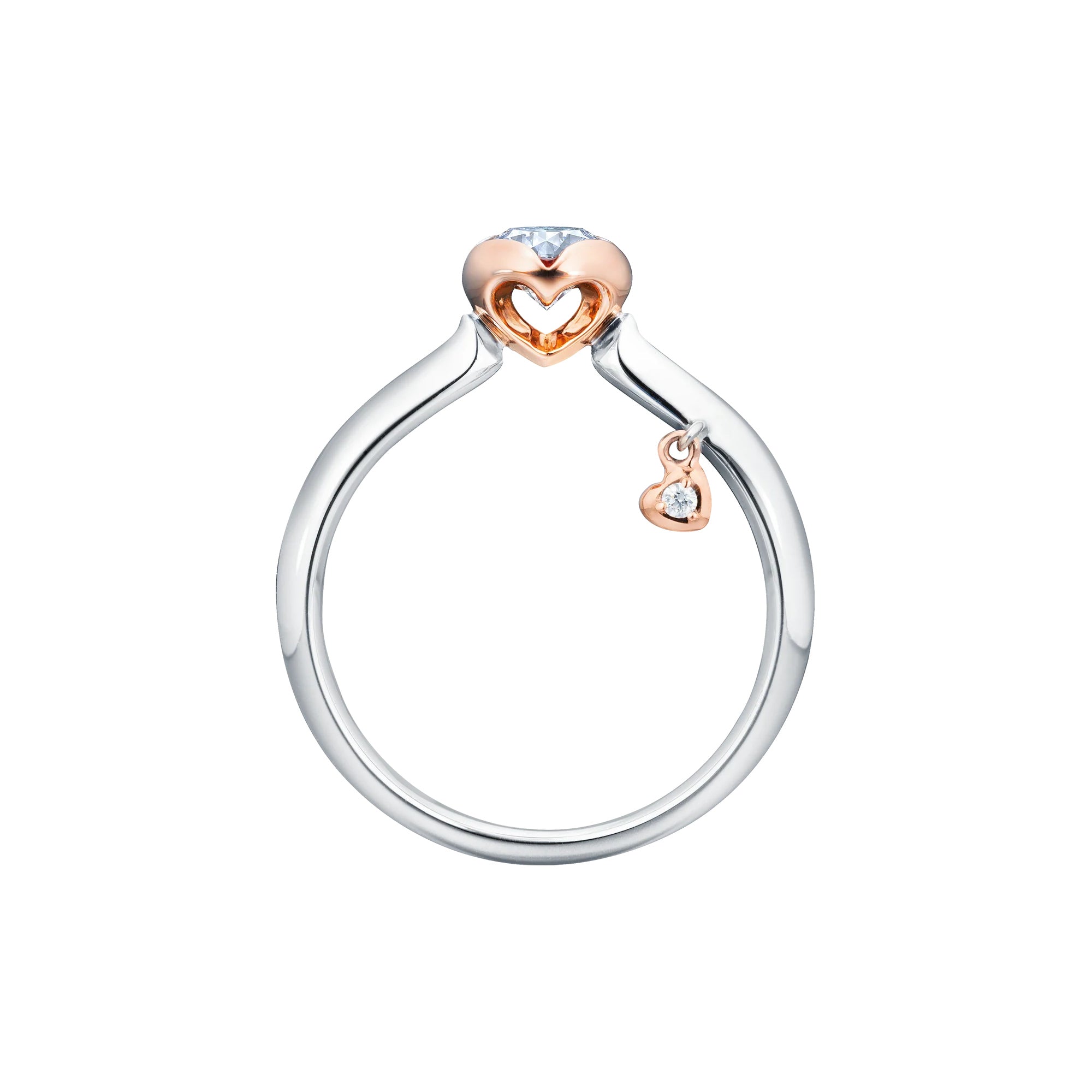 Capolavoro Ring Sweet Heart - RI8B0005071.0.25TW (25TW-VS) aus Bicolor-Gold mit Diamant