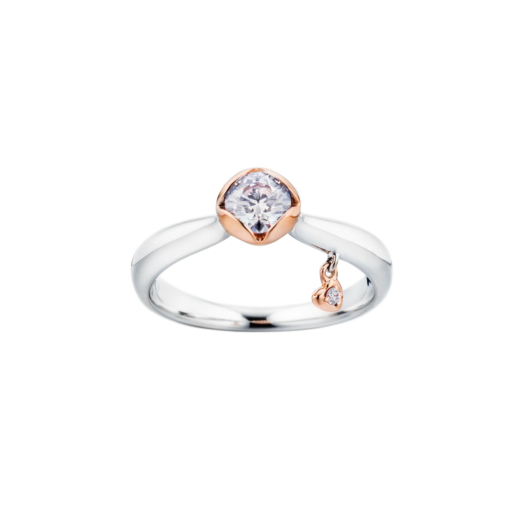Capolavoro Ring Sweet Heart - RI8B0005071.0.25TW (25TW-VS) aus Bicolor-Gold mit Diamant