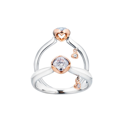 Ring Sweet Heart, Weißgold • Diamant von Capolavoro (RI8B0005071.0.33TW-VS-GIA)