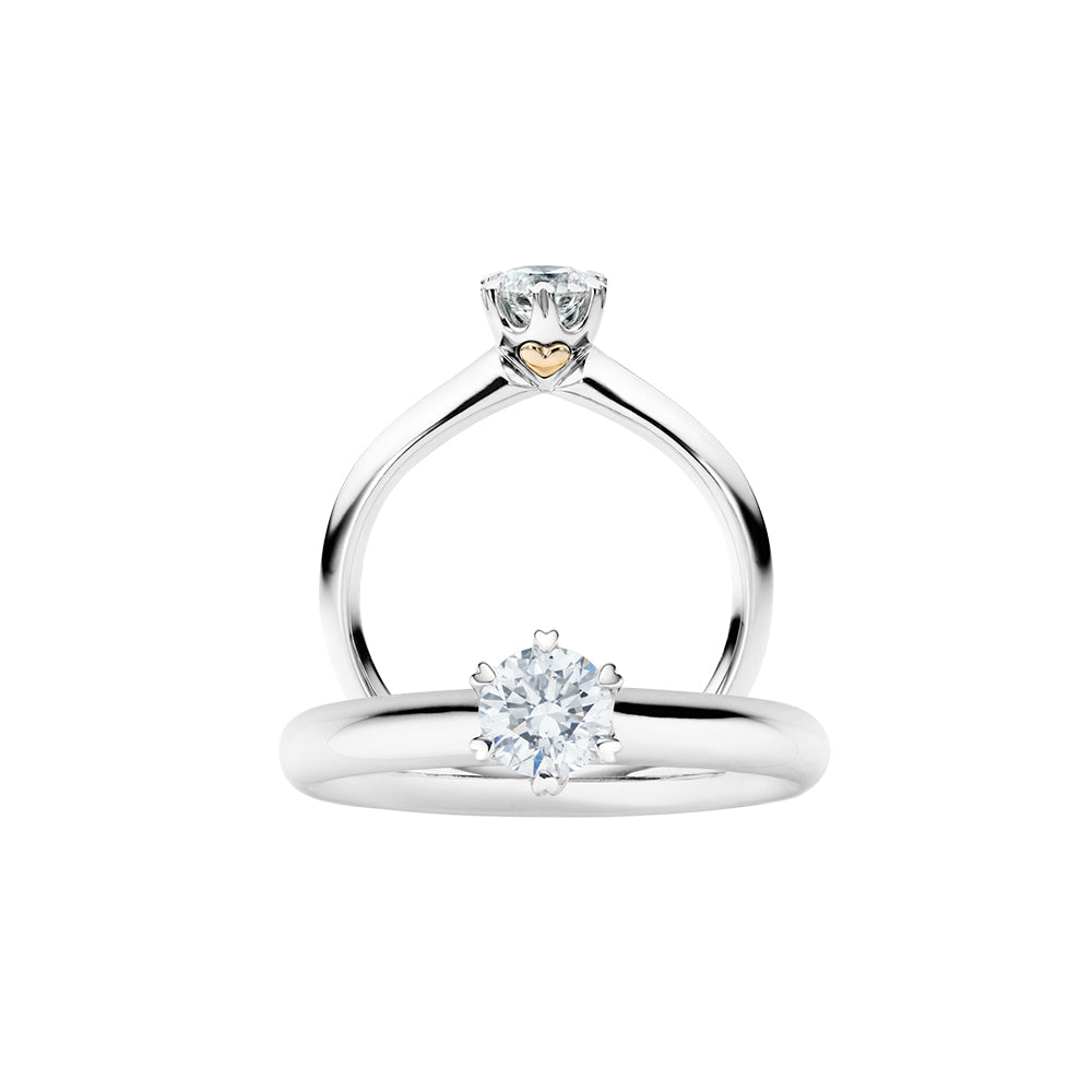 Capolavoro Ring True Love - RI8B05070.0.50TW (50TW-VS-GIA) aus Bicolor-Gold mit Diamant