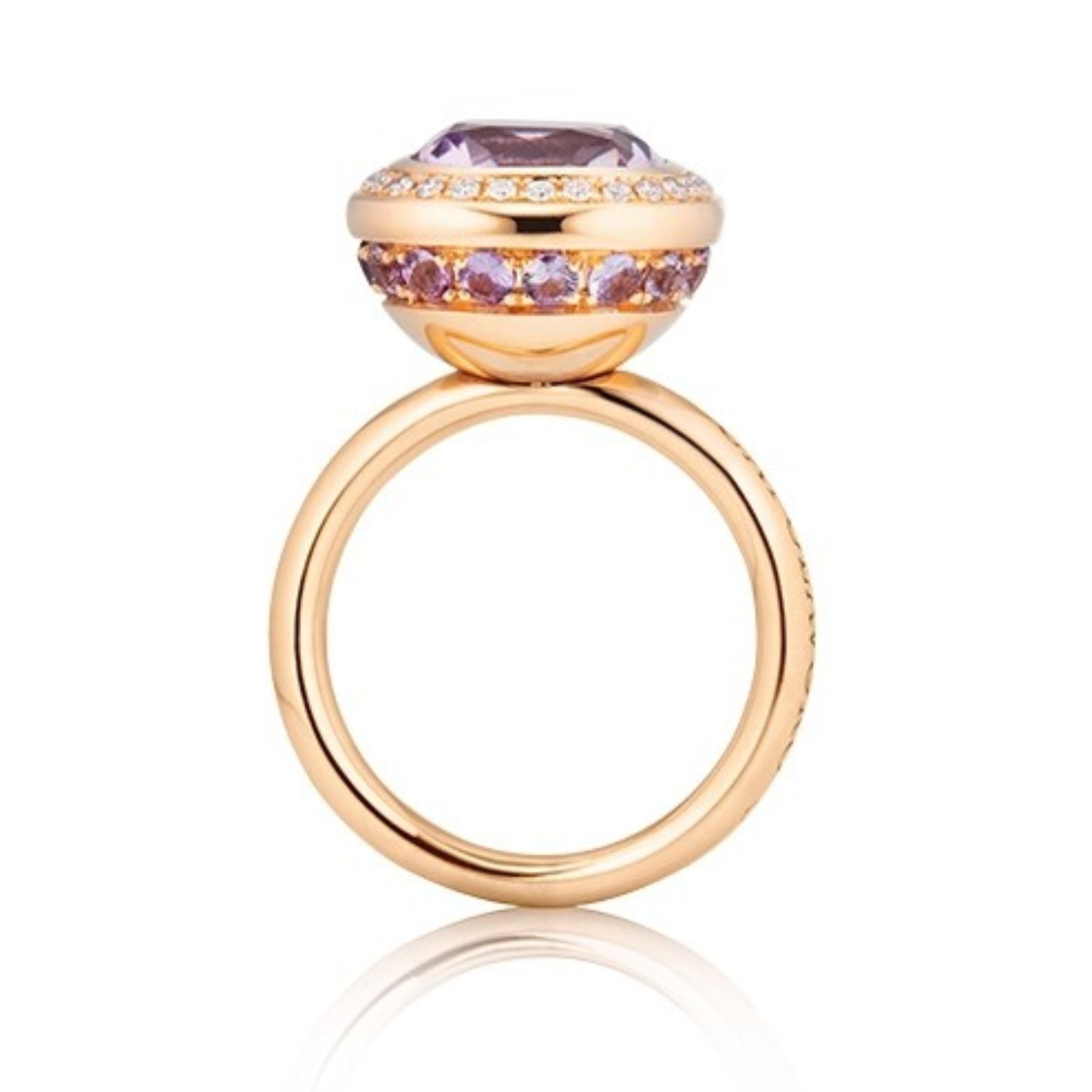 Capolavoro Ring Twinkle Balloon (RI9AMF02726) aus Roségold mit Amethyst, Diamant und Saphir