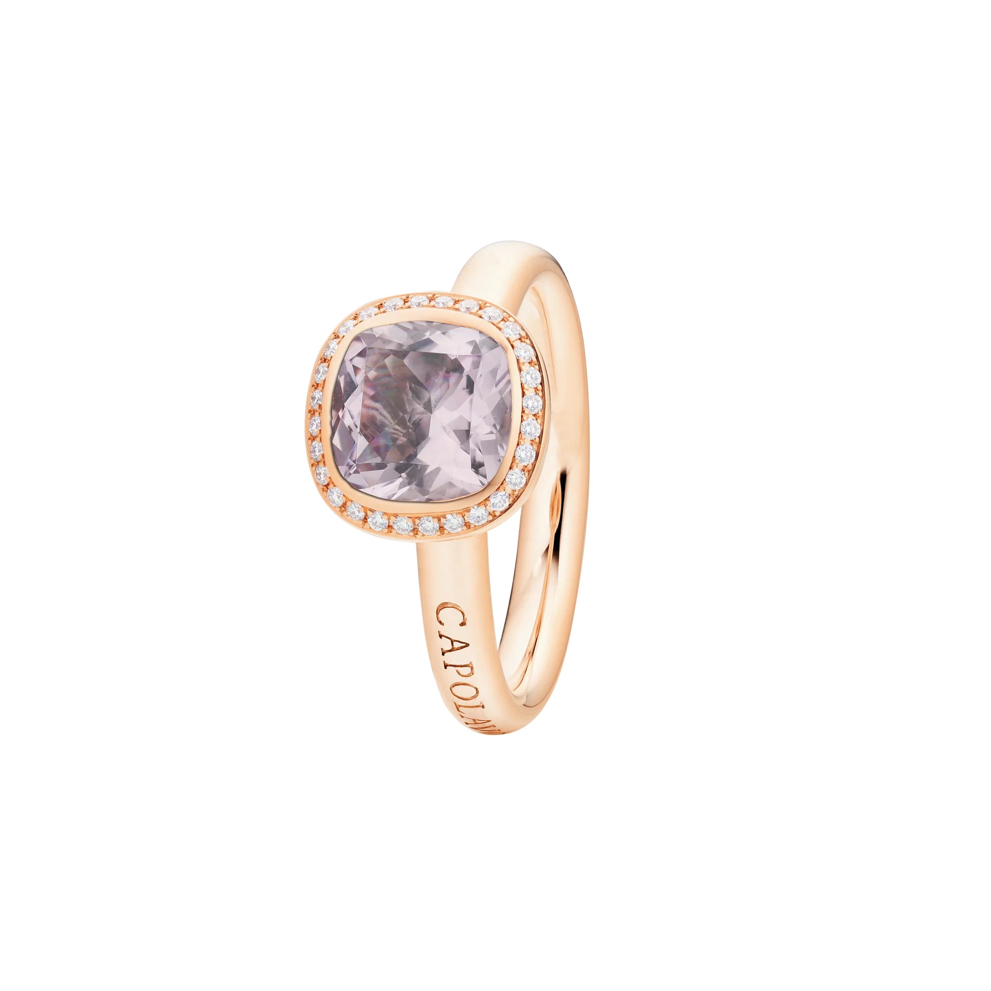 Capolavoro Ring Twinkle Balloon (RI9AMF02776) aus Roségold mit Amethyst und Diamant