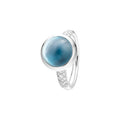 Capolavoro Ring Velluto (RI8TOA02608) aus Weißgold mit Diamant und Topas