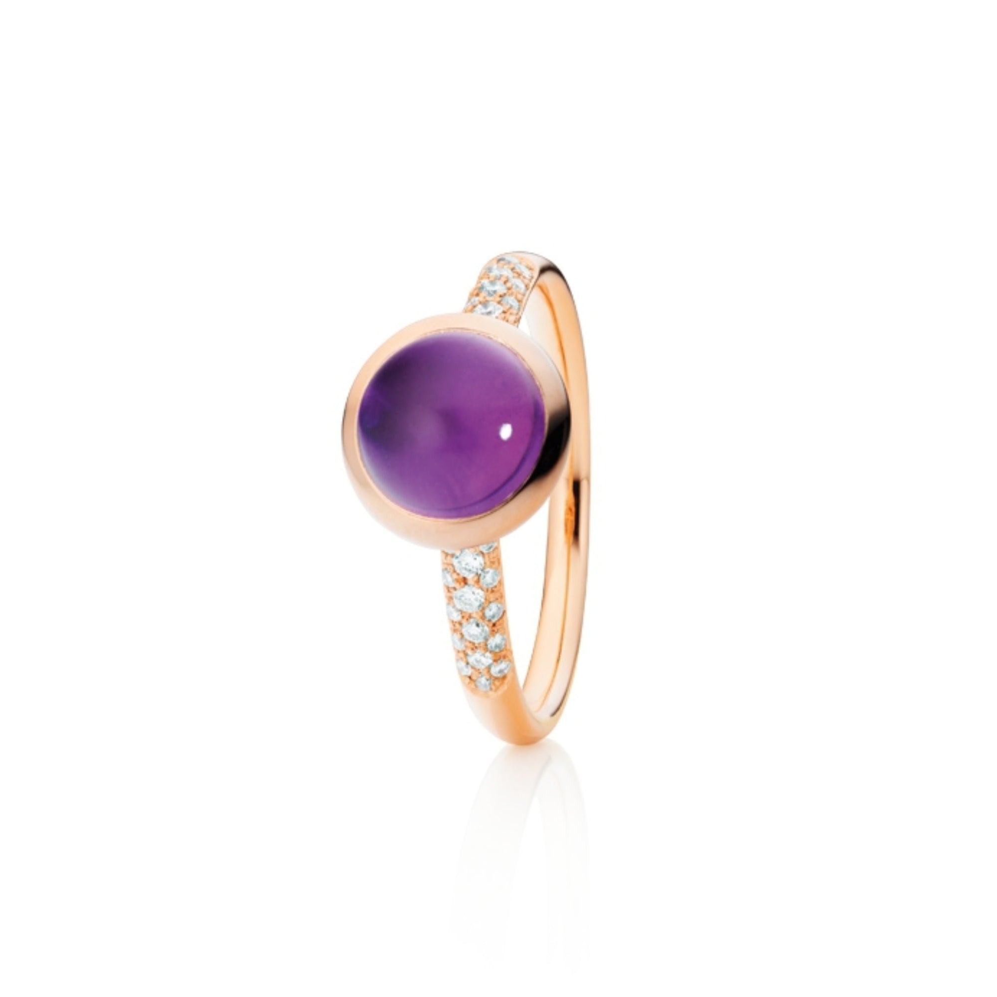 Capolavoro Ring Velluto (RI9AMI02609) aus Weißgold mit Amethyst und Diamant