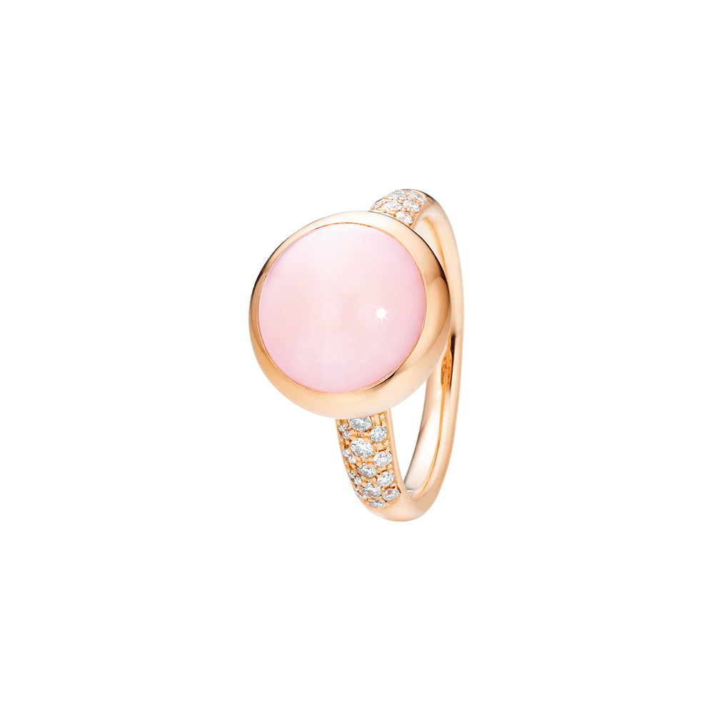 Capolavoro Ring Velluto (RI9OPP02608) aus Roségold mit Diamant und Opal