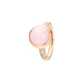 Capolavoro Ring Velluto (RI9OPP02608) aus Roségold mit Diamant und Opal