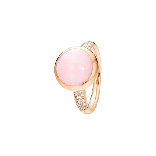 Capolavoro Ring Velluto (RI9OPP02608) aus Roségold mit Diamant und Opal