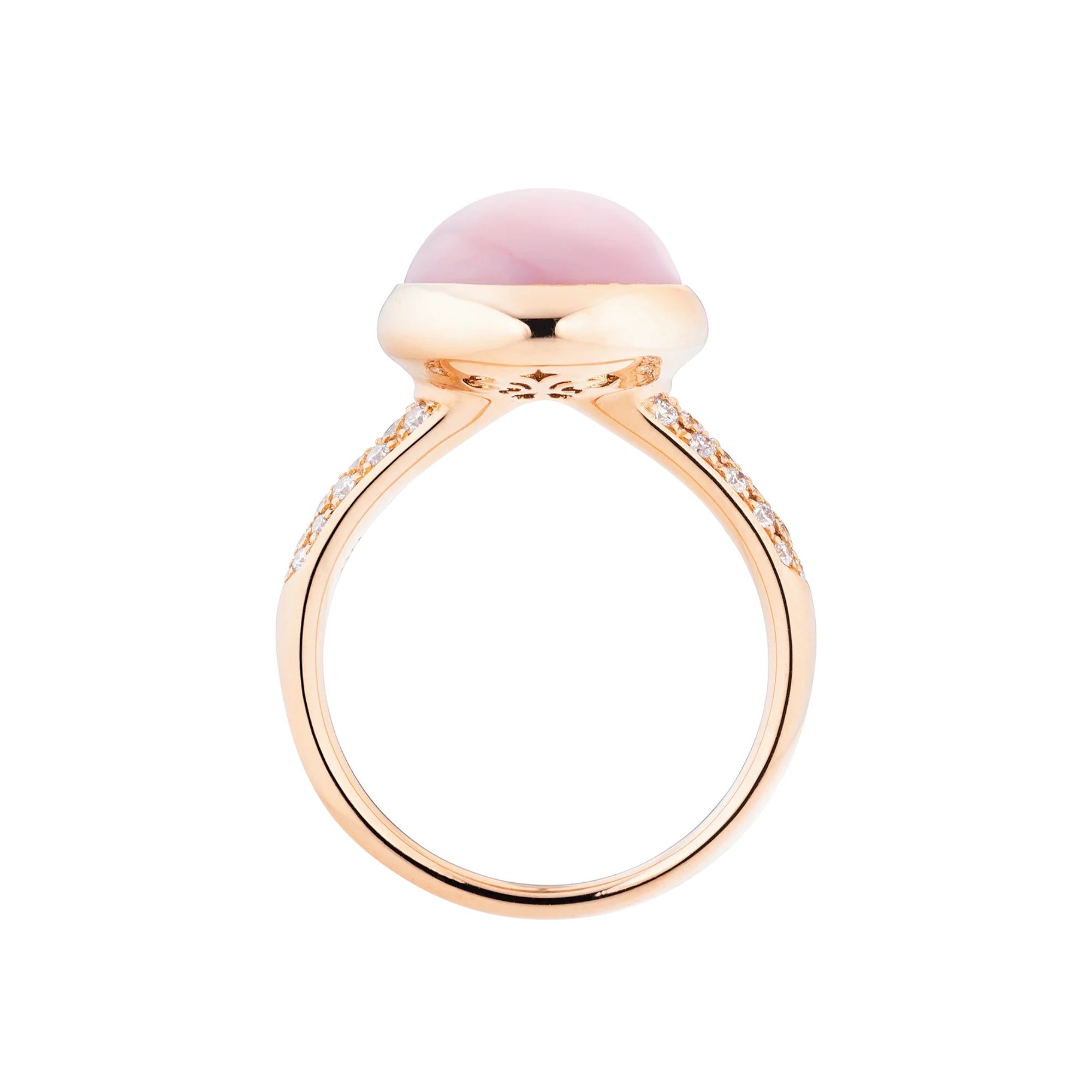 Capolavoro Ring Velluto (RI9OPP02608) aus Roségold mit Diamant und Opal