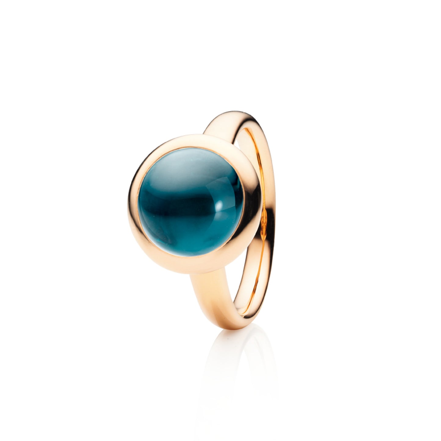 Capolavoro Ring Velluto (RI9TOL02559) aus Roségold mit Topas